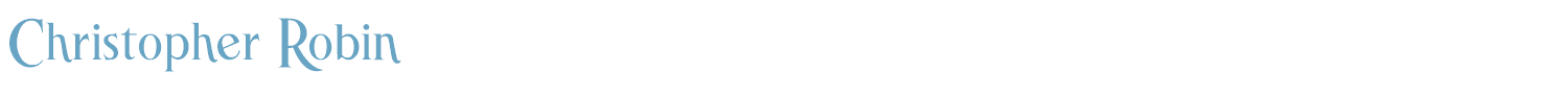 sample Christopher Robin font